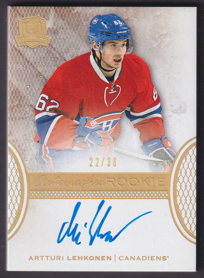 ARTTURI LEHKONEN - 2016 Upper Deck The Cup Autographed Rookie #126, /36