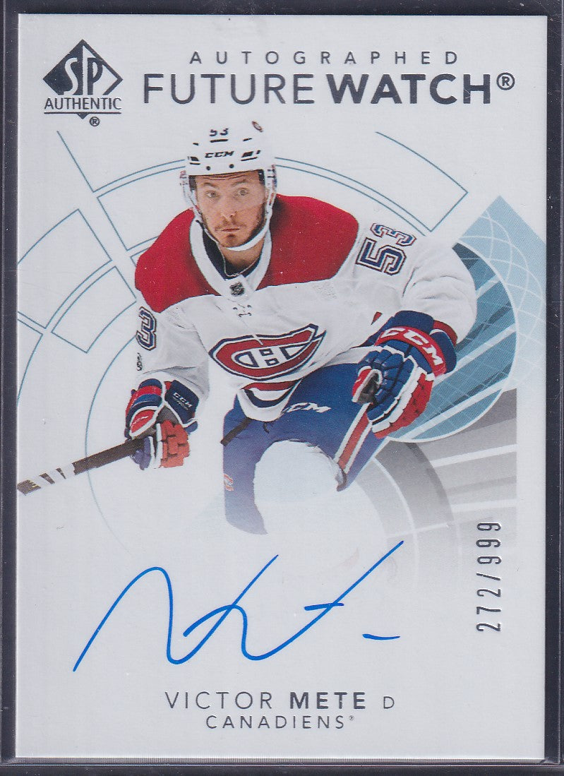 VICTOR METE - 2017 SP Authentic Future Watch Auto #165, /999