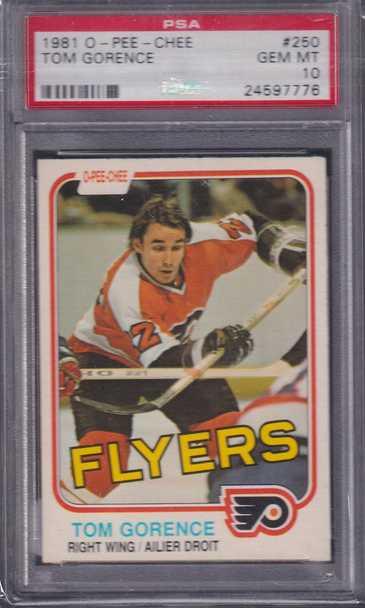 TOM GORENCE, 1981 O-Pee-Chee #250, PSA 10