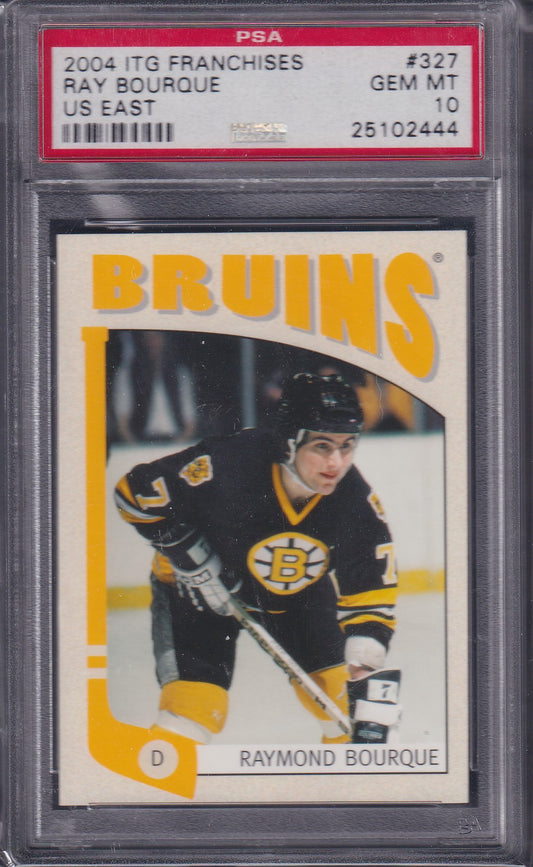 RAY BOURQUE, 2004 In the Game Franchises US East #327, PSA 10