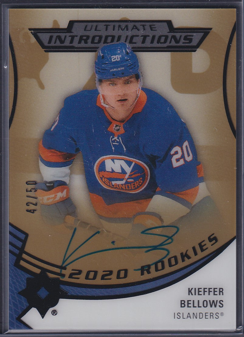 KIEFFER BELLOWS - 2020 Upper Deck Ultimate Introductions Auto #UI-39, /50