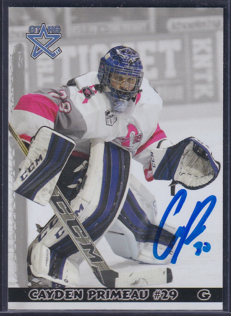 CAYDEN PRIMEAU - Lincoln Stars Hockey Auto (COA Sticker)