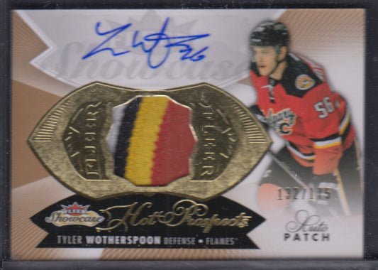 TYLER WOTHERSPOON, 2014 Fleer Showcase Hot Prospects #174, Auto/Patch, /175