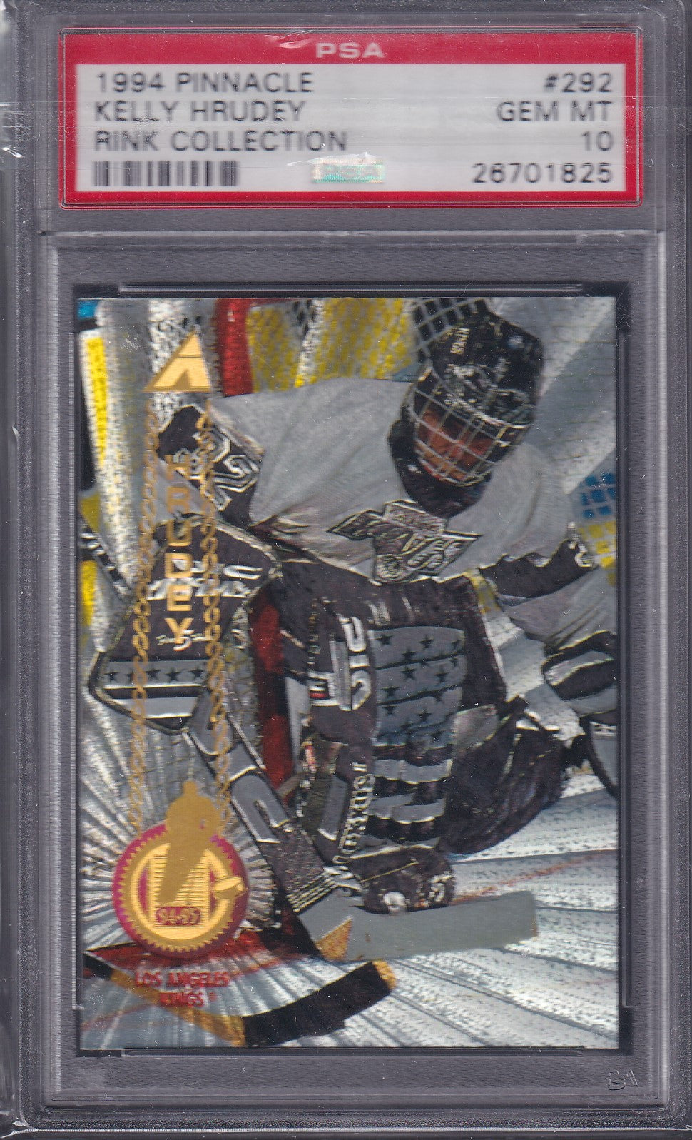 KELLY HRUDEY, 1994 Pinnacle Rink Collection #292, PSA 10