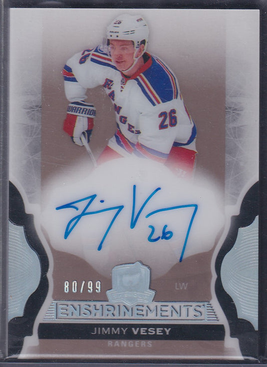 JIMMY VESEY - 2016 Upper Deck The Cup Enshrinements Auto #E-JV, /99