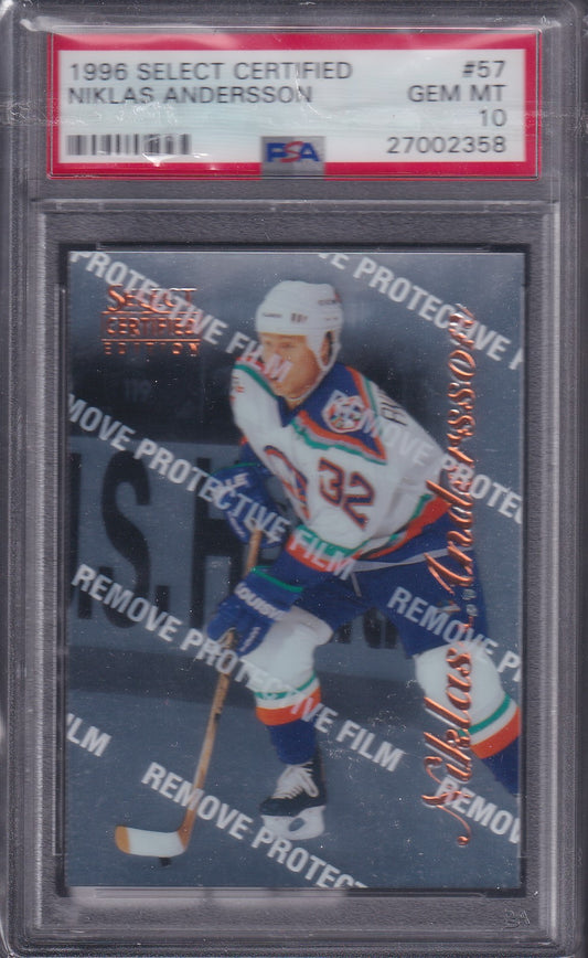 NIKLAS ANDERSSON, 1996 Select Certified #57, PSA 10