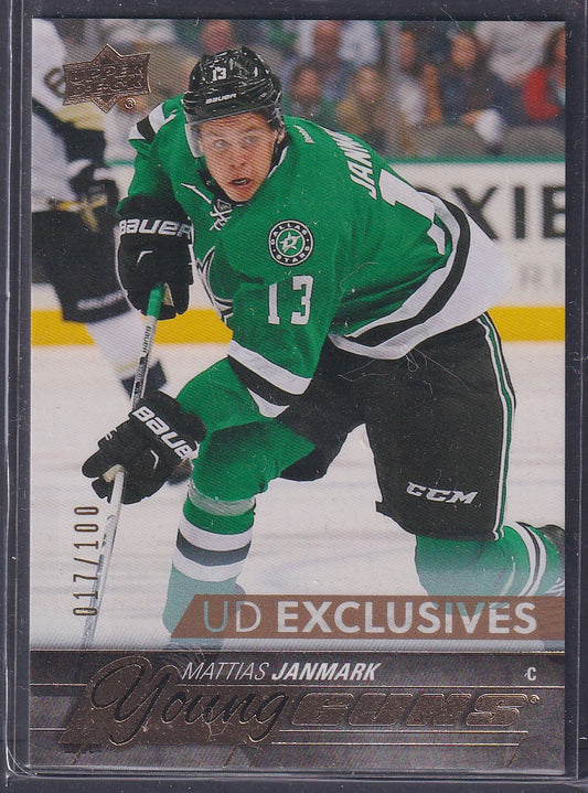 MATTIAS JANMARK - 2015 Upper Deck Young Guns UD EXCLUSIVES #244, /100