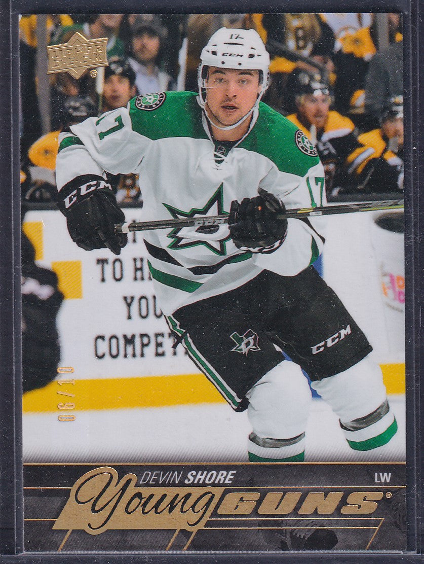 DEVIN SHORE - 2015 Upper Deck Young Guns HIGH GLOSS #489, /10