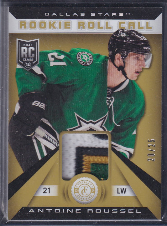 ANTOINE ROUSSEL - 2013 Panini Rookie Roll Call Auto Patch #RR-AR, /25
