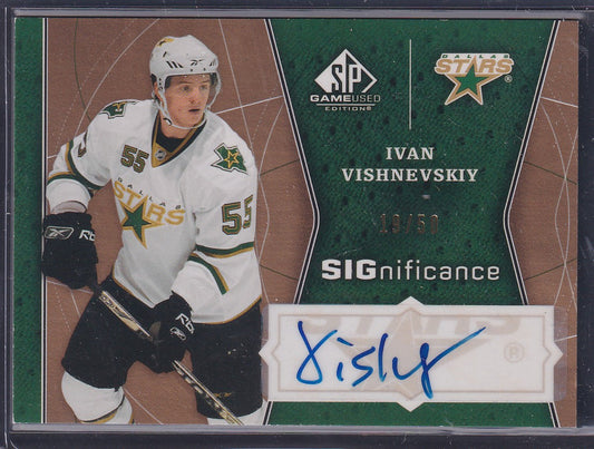 IVAN VISHNEVSKIY - 2009 SP Game Used Significance Auto #SIG-IV, /50