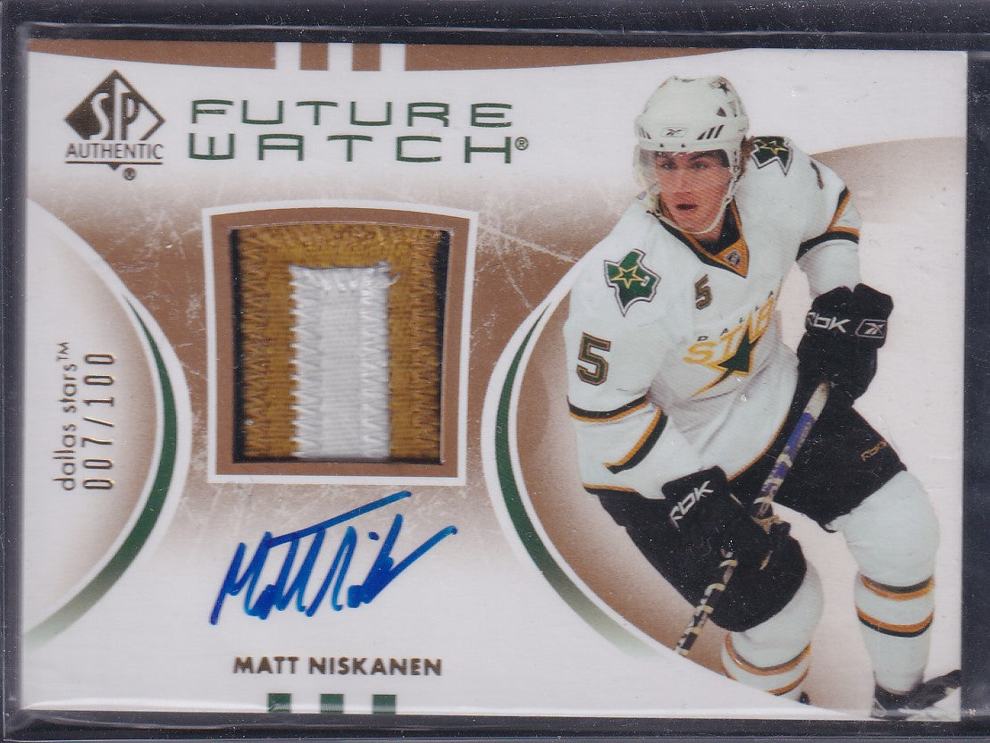 MATT NISKANEN - 2007 SP Authentic Future Watch Auto Patch #210, /100