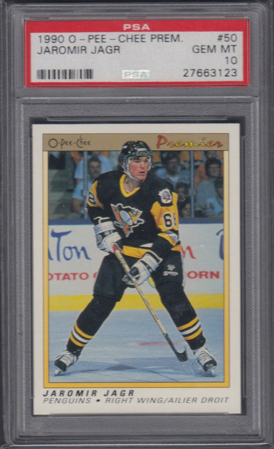 JAROMIR JAGR, 1990 O-Pee-Chee Premier #50, PSA 10