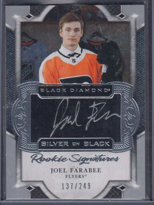 JOEL FARABEE, 2019 Black Diamond Silver on Black #SBRS-JF, Auto, /249