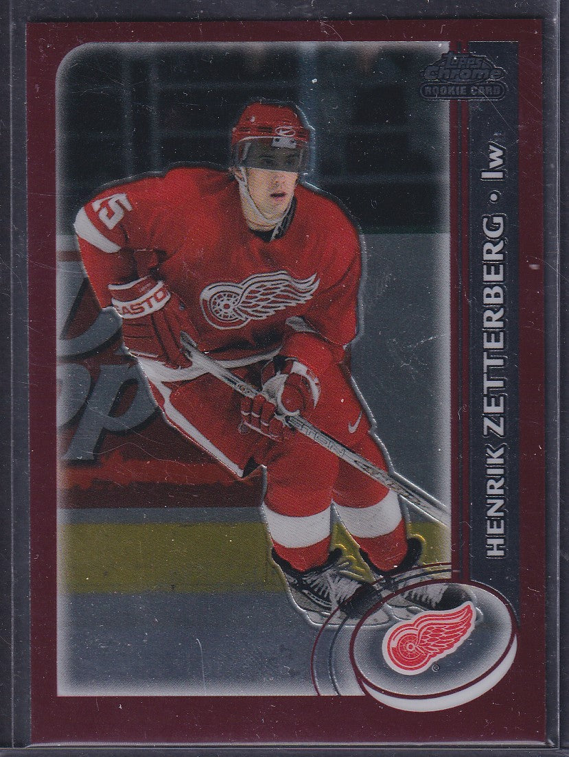 HENRIK ZETTERBERG - 2002 Topps Chrome Rookie Card #182