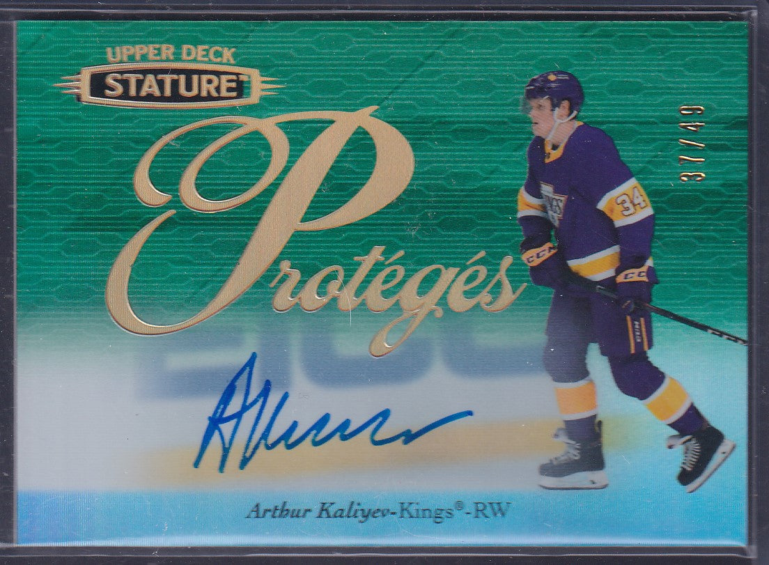 ARTHUR KALIYEV - 2020 Upper Deck Stature Proteges Auto #P-5, /49