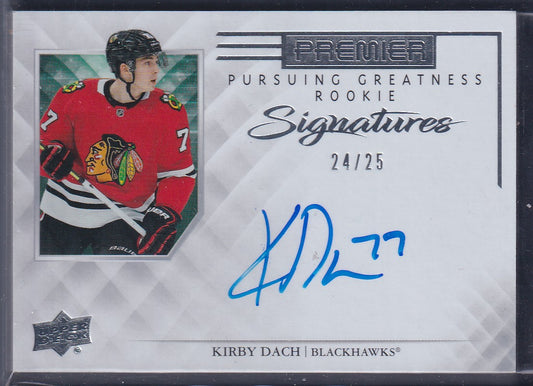 KIRBY DACH - 2019 Upper Deck Premier Pursuing Greatness Rookie Auto #PG-KD, /25