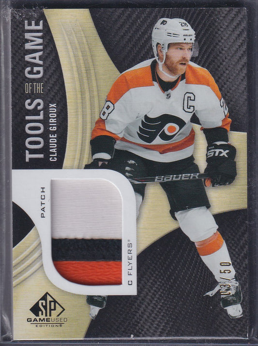 CLAUDE GIROUX - 2019 Upper Deck Sp Game Used Tools of the Game Patch #TG-CG, /50