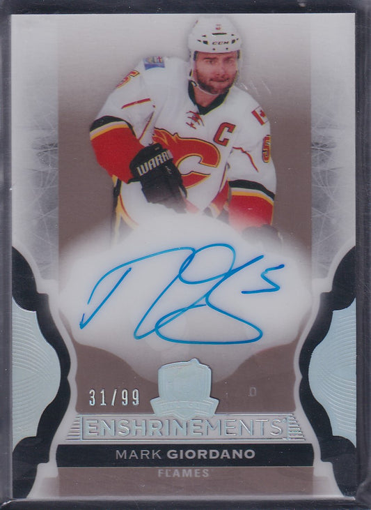 MARK GIORDANO - 2016 Upper Deck The Cup Enshrinements #E-MG, /99