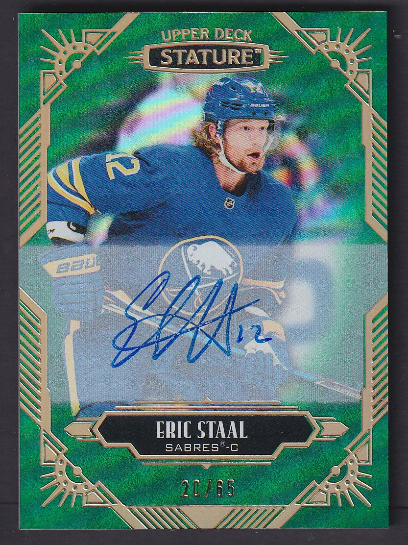 ERIC STAAL - 2020 Upper Deck Stature Auto #3, /65