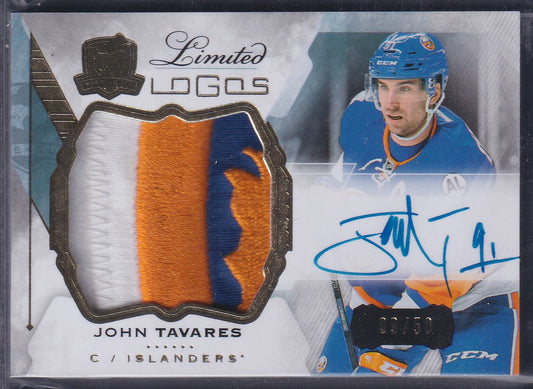 JOHN TAVARES - 2015 The Cup Limited Logos Auto Patch #LL-TA, /50