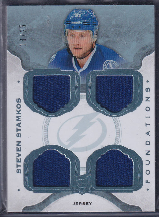 STEVEN STAMKOS - 2014 Upper Deck The Cup Foundations Quad #CF-SS, /25