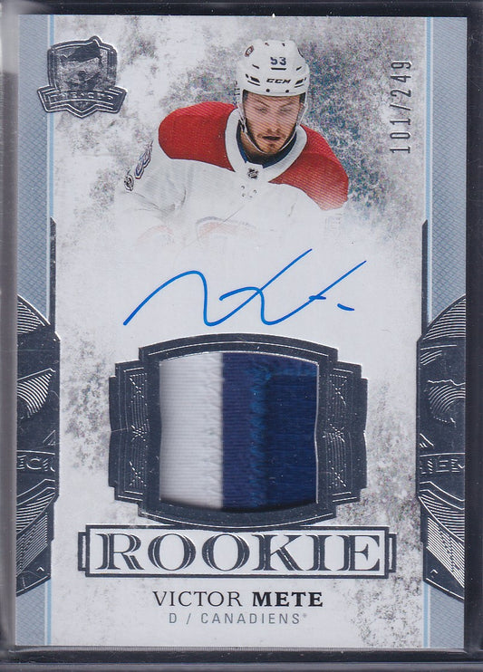 VICTOR METE - 2017 Upper Deck The Cup Rookie Auto Patch #163, /249