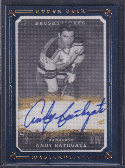 ANDY BATHGATE - 2008 Upper Deck Masterpieces Brushstrokes Auto #MB-DD, /25
