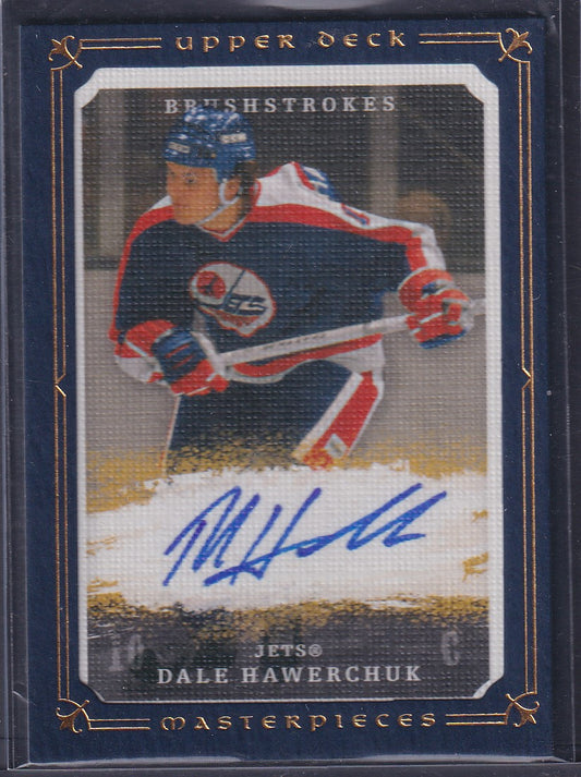 DALE HAWERCHUK - 2008 Upper Deck Masterpieces Brushstrokes Auto #MB-DH, /25