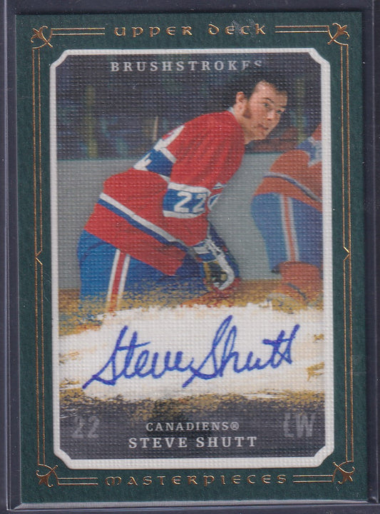 STEVE SHUTT - 2008 Upper Deck Masterpieces Brushstrokes Auto #MB-SS, /35