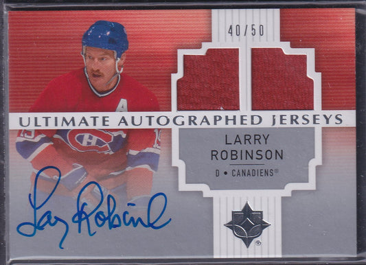 LARRY ROBINSON - 2007 Upper Deck Ultimate Autographed Jerseys #AJ-LR, /50
