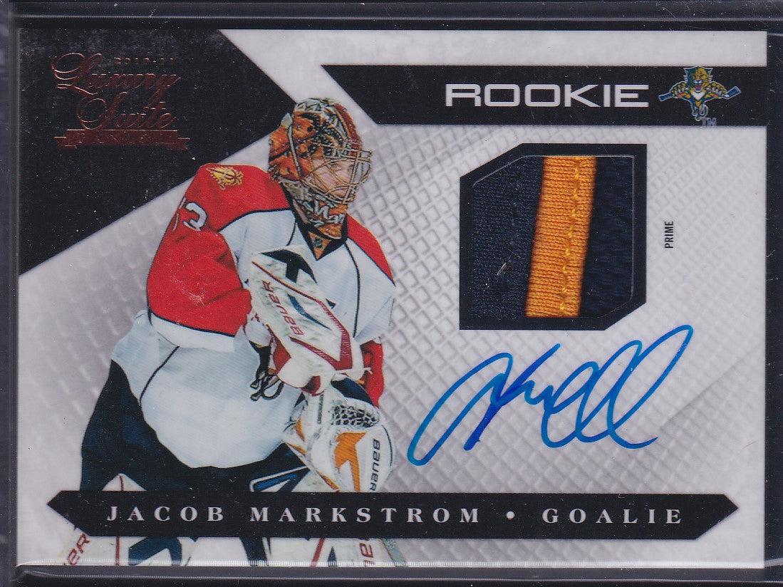 JACOB MARKSTROM - 2011 Panini Luxury Suite Rookie Auto Patch #141, /299