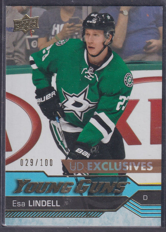 ESA LINDELL - 2016 Upper Deck Young Guns UD EXCLUSIVES #237, /100