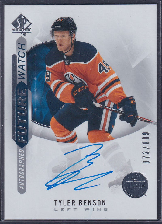 TYLER BENSON - 2020 SP Authentic Future Watch Auto #174, /999