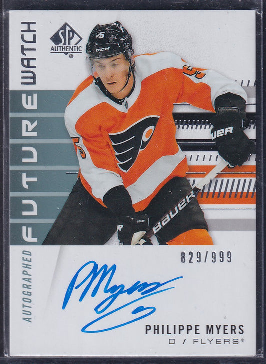 PHILIPPE MYERS - 2019 SP Authentic Future Watch Auto #162, /999