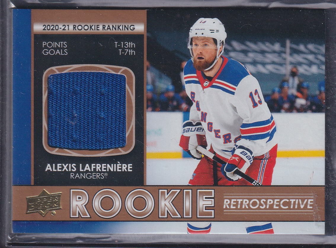 ALEXIS LAFRENIERE - 2021 Upper Deck Rookie Retrospective Jersey Patch #RR-20