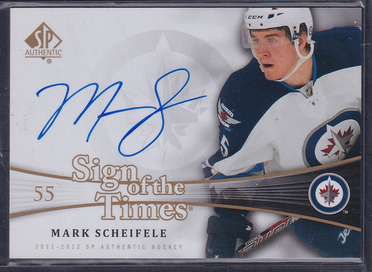 MARK SCHEIFELE - 2011 SP Authentic Sign of the Times Auto, Rookie #SOT-SF