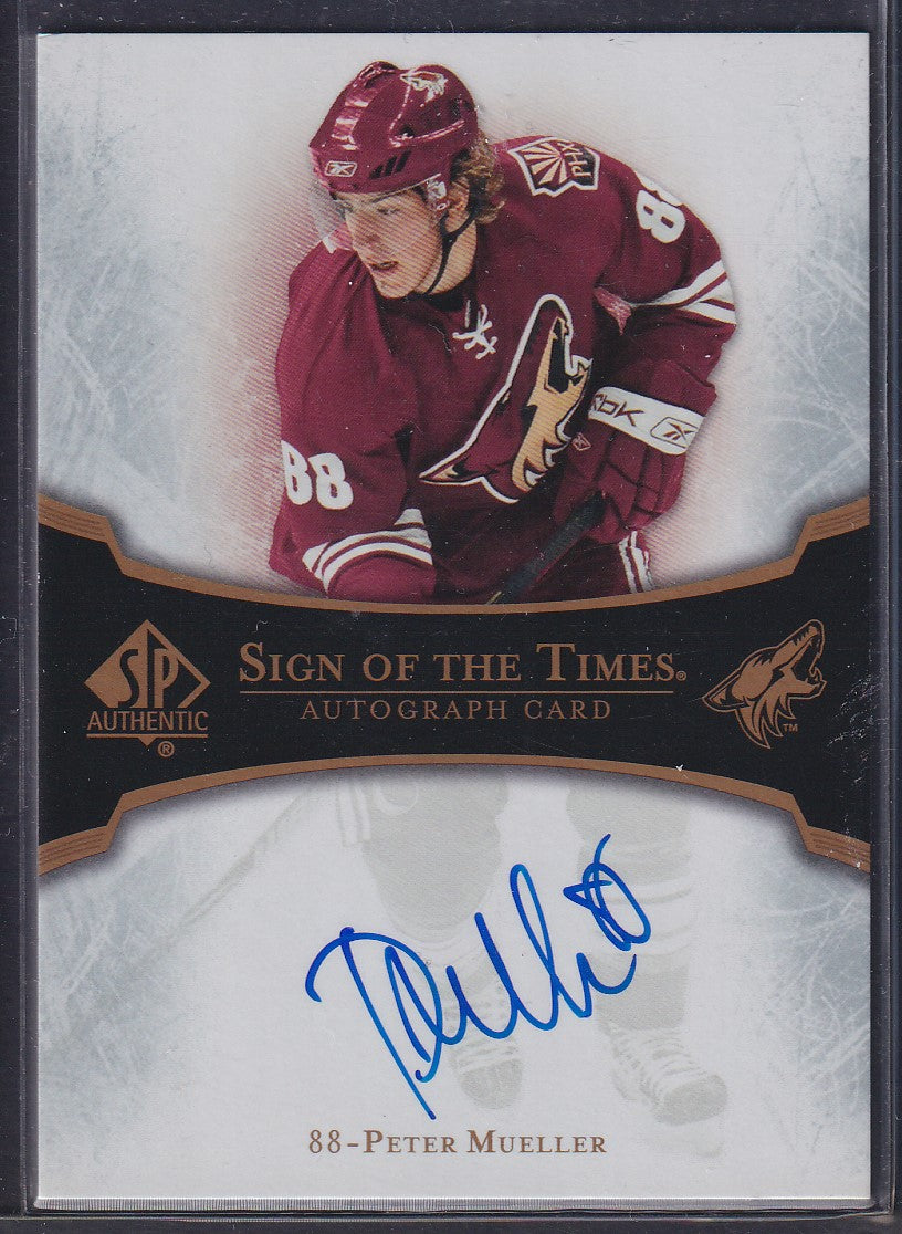 PETER MUELLER - 2007 SP Authentic Sign of the Times Auto, Rookie #ST-PM