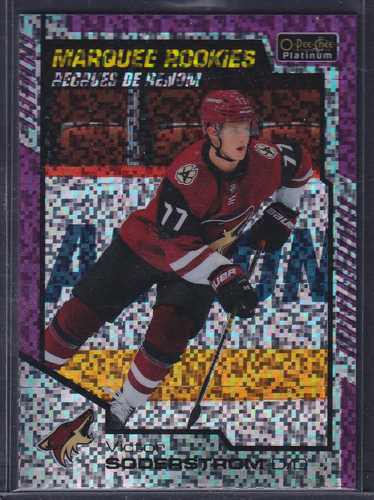 VICTOR SODERSTROM - 2020 O-Pee-Chee Platinum Rookies VIOLET PIXELS #155, /399