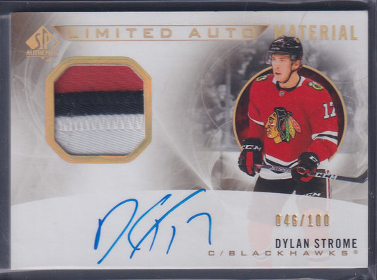 DYLAN STROME - 2020 SP Authentic Limited Auto Material #LAM-DS, /100