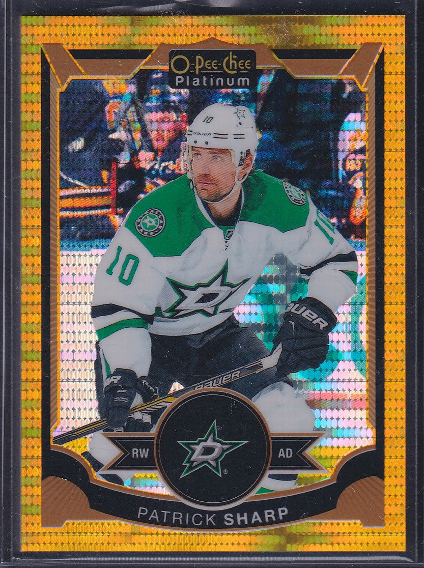 PATRICK SHARP - 2015 O-Pee-Chee Platinum SEISMIC GOLD #84, /50