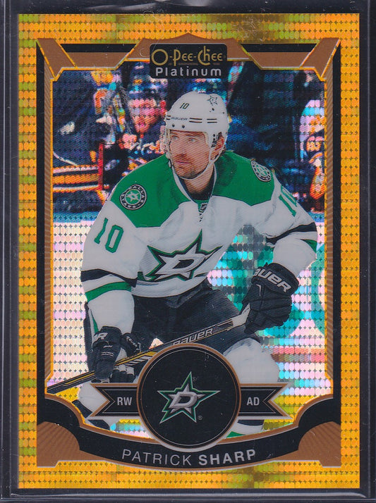 PATRICK SHARP - 2015 O-Pee-Chee Platinum SEISMIC GOLD #84, /50