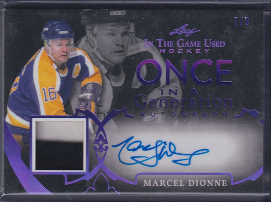 MARCEL DIONNE - 2020 Leaf ITG Once in a Generation Auto #OG-MD1, /9