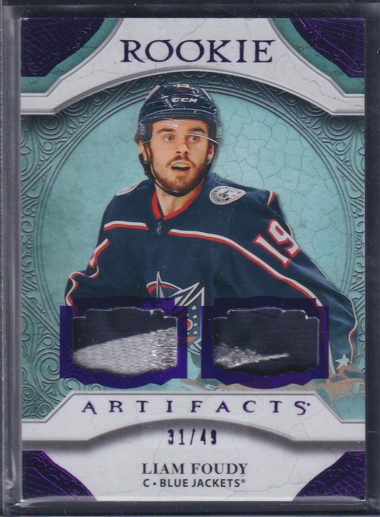 LIAM FOUDY - 2020 Upper Deck Artifacts Rookie Patch #162, /49