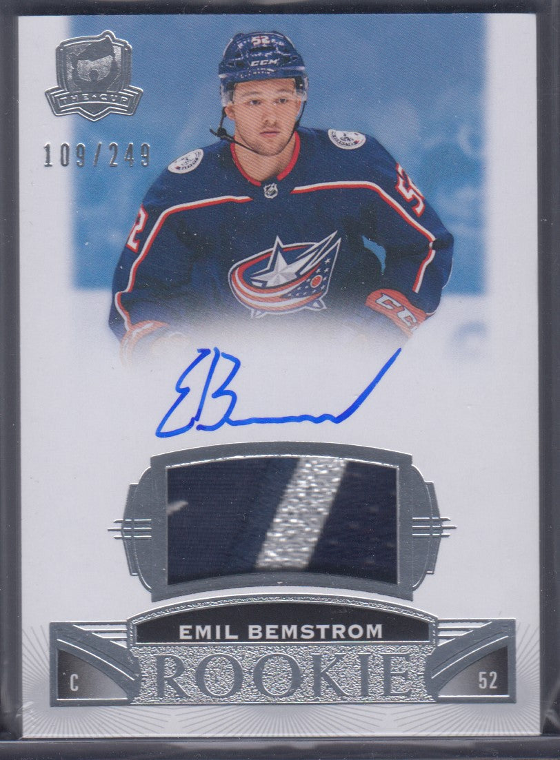 EMIL BEMSTROM, 2019 The Cup Rookie Auto/Patch /249 #108