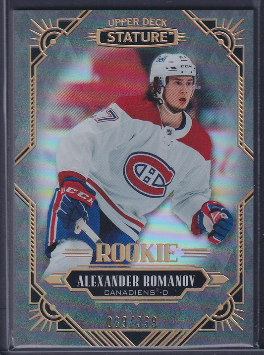 ALEXANDER ROMANOV - 2020 Upper Deck Stature Rookie #140, /399