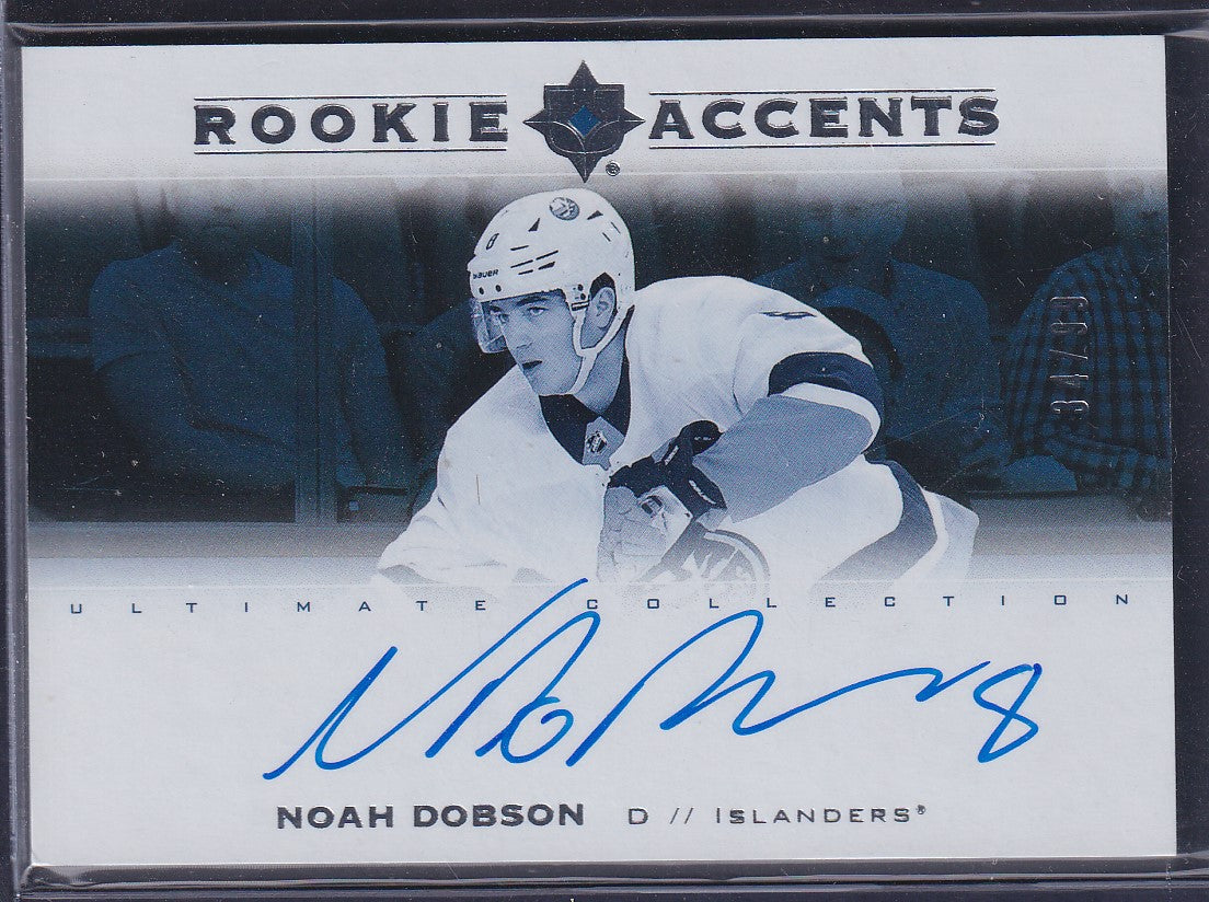 NOAH DOBSON - 2019 Upper Deck Ultimate Rookie Accents Auto #RA-ND, /99