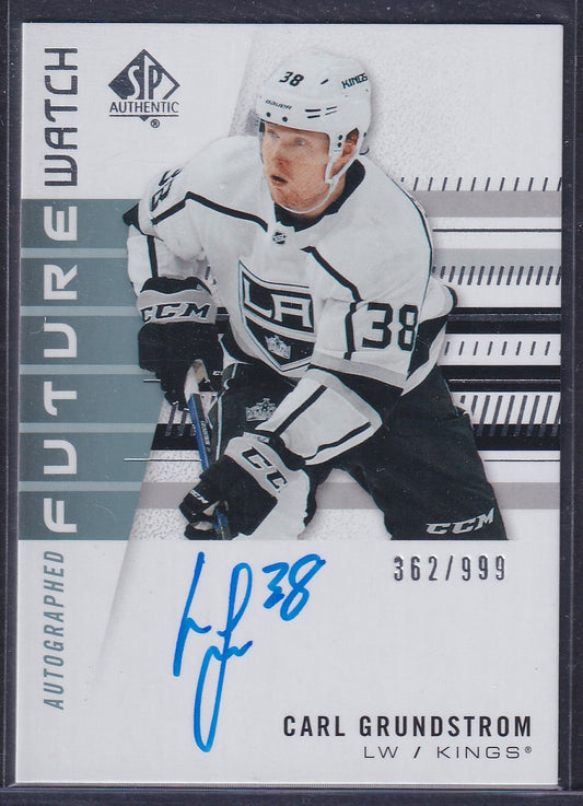 CARL GRUNDSTROM - 2019 SP Authentic Future Watch Auto #160, /999