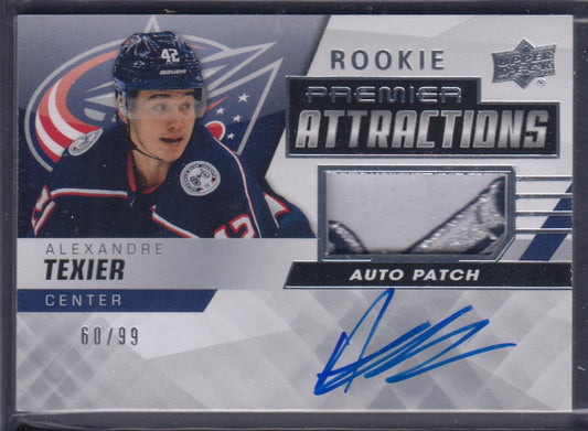 ALEXANDRE TEXIER, 2019 Rookie Premier Attractions Auto/Patch /99 #PA-AT