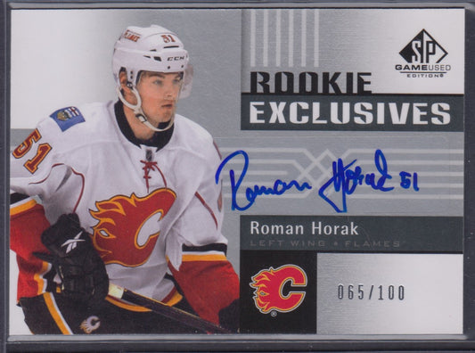 ROMAN HORAK, 2011 SP Rookie Exclusives #RE-RH, 65/100, Auto