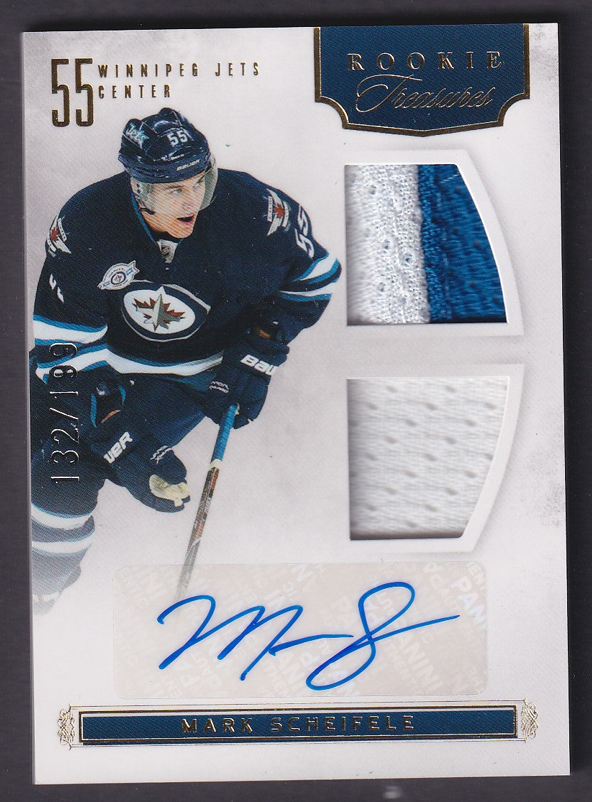 MARK SCHEIFELE - 2011 Panini Rookie Treasures Auto Patch #115, /199